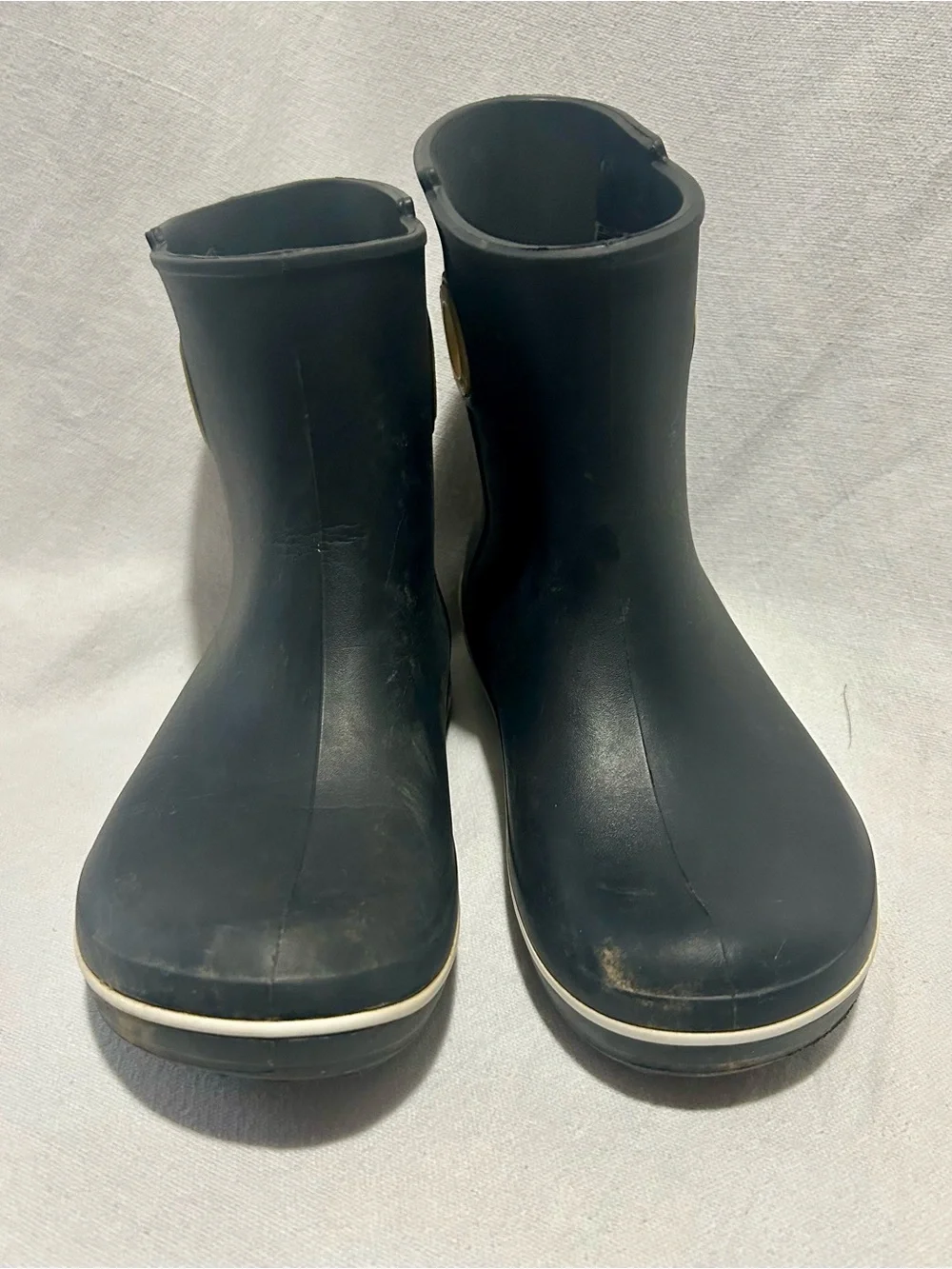 Crocs Jaunt Shorty Black Waterproof Ankle Rain Boots Womens 8